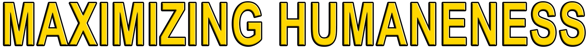 MAXIMIZING HUMANENESS